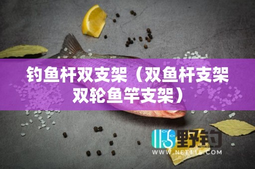 钓鱼杆双支架（双鱼杆支架双轮鱼竿支架）