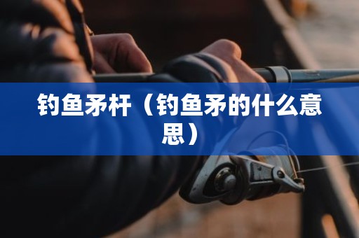 钓鱼矛杆（钓鱼矛的什么意思）