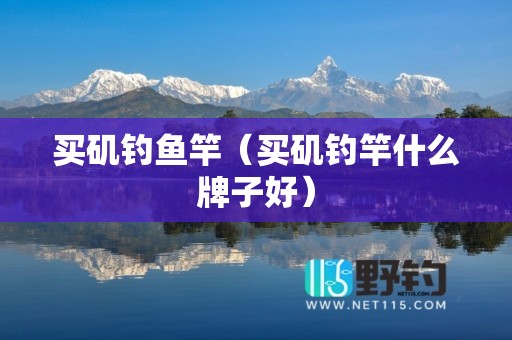 买矶钓鱼竿（买矶钓竿什么牌子好）