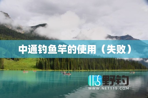 中通钓鱼竿的使用（失败）