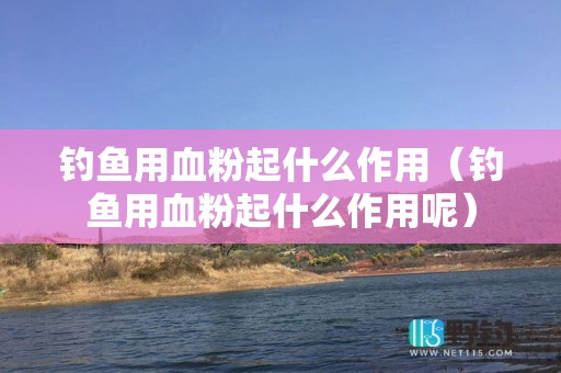 钓鱼用血粉起什么作用（钓鱼用血粉起什么作用呢）