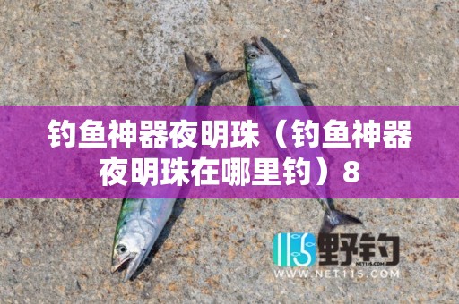 钓鱼神器夜明珠（钓鱼神器夜明珠在哪里钓）8