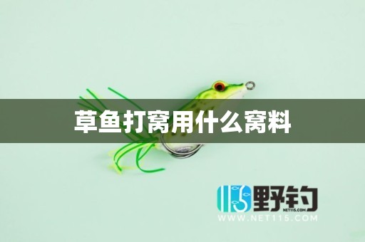 草鱼打窝用什么窝料