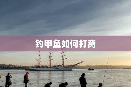 钓甲鱼如何打窝