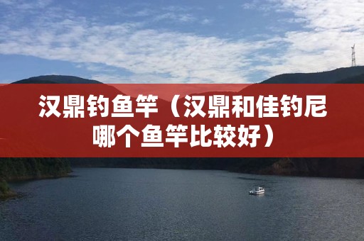 汉鼎钓鱼竿（汉鼎和佳钓尼哪个鱼竿比较好）