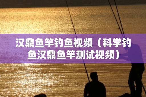 汉鼎鱼竿钓鱼视频（科学钓鱼汉鼎鱼竿测试视频）