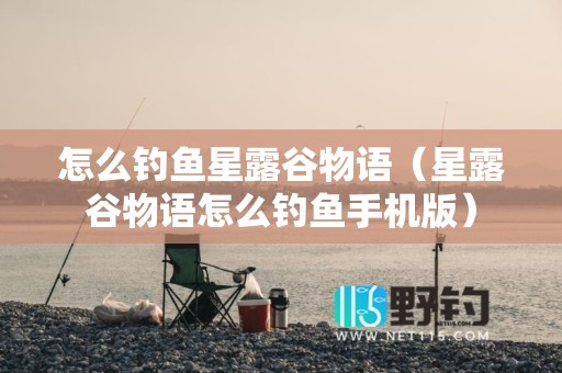 怎么钓鱼星露谷物语（星露谷物语怎么钓鱼手机版）