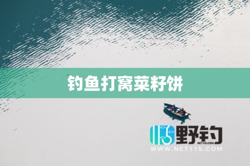 钓鱼打窝菜籽饼