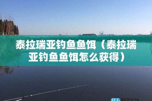 泰拉瑞亚钓鱼鱼饵（泰拉瑞亚钓鱼鱼饵怎么获得）