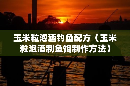 玉米粒泡酒钓鱼配方（玉米粒泡酒制鱼饵制作方法）