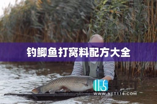 钓鲫鱼打窝料配方大全