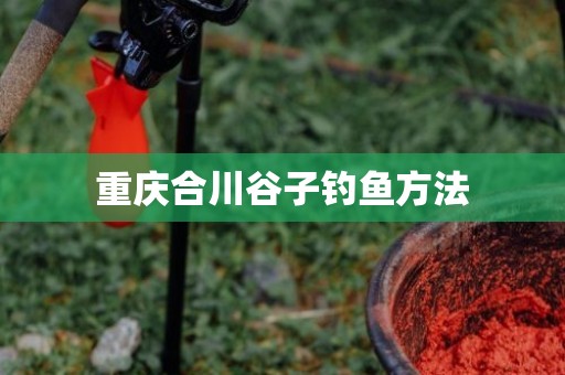 重庆合川谷子钓鱼方法