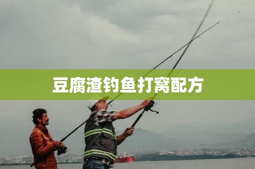 豆腐渣钓鱼打窝配方