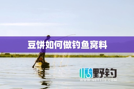 豆饼如何做钓鱼窝料
