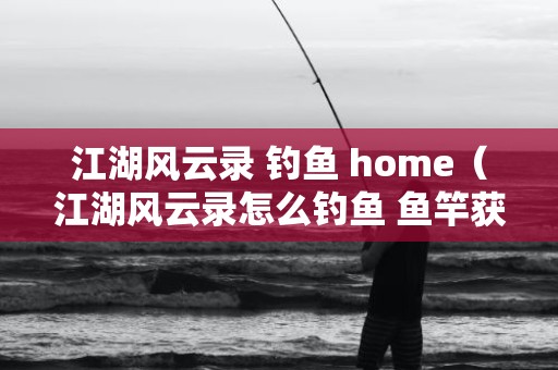 江湖风云录 钓鱼 home（江湖风云录怎么钓鱼 鱼竿获取方法解析）