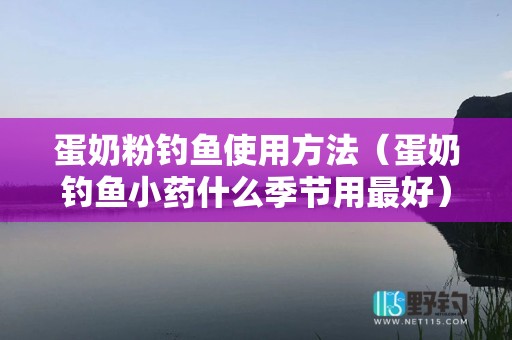 蛋奶粉钓鱼使用方法（蛋奶钓鱼小药什么季节用最好）