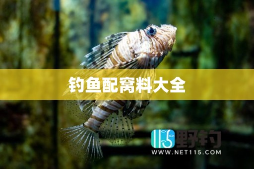 钓鱼配窝料大全