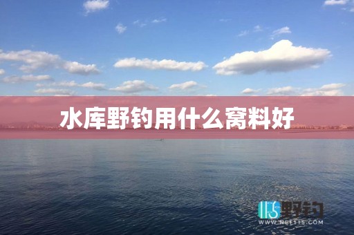 水库野钓用什么窝料好