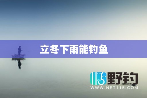 立冬下雨能钓鱼