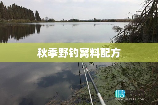 秋季野钓窝料配方