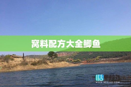 窝料配方大全鲫鱼