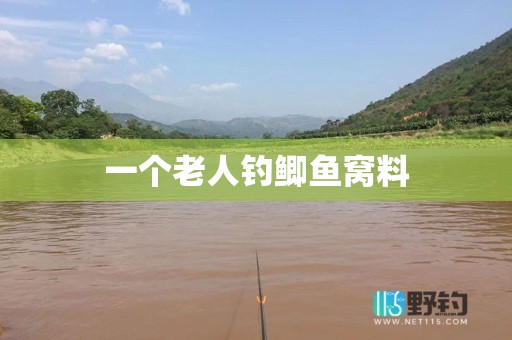一个老人钓鲫鱼窝料