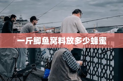 一斤鲫鱼窝料放多少蜂蜜