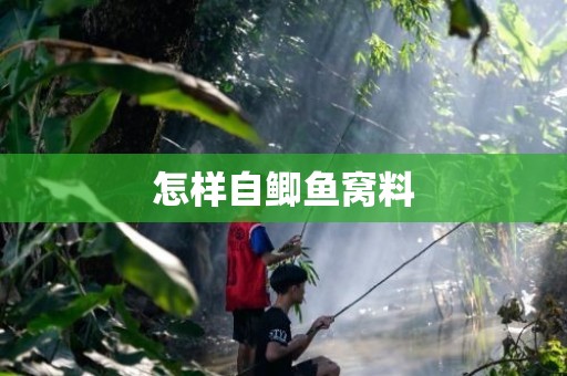 怎样自鲫鱼窝料