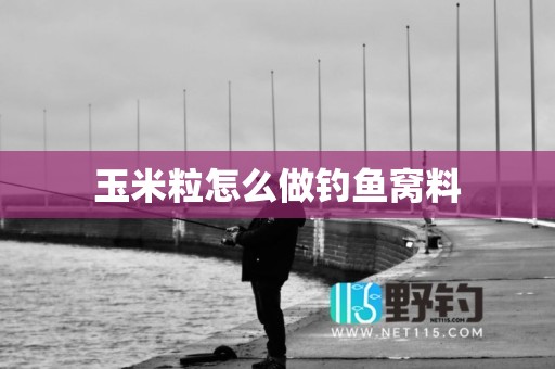 玉米粒怎么做钓鱼窝料