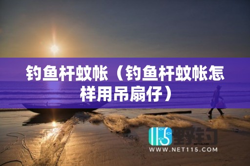 钓鱼杆蚊帐（钓鱼杆蚊帐怎样用吊扇仔）