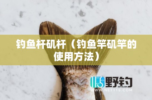 钓鱼杆矶杆（钓鱼竿矶竿的使用方法）