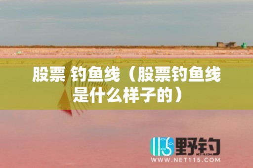 股票 钓鱼线（股票钓鱼线是什么样子的）