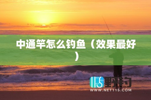 中通竿怎么钓鱼（效果最好）