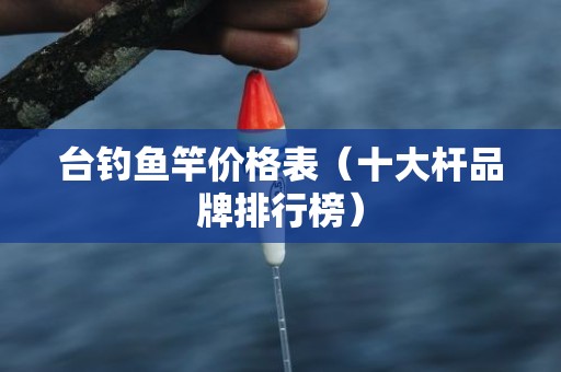 台钓鱼竿价格表（十大杆品牌排行榜）