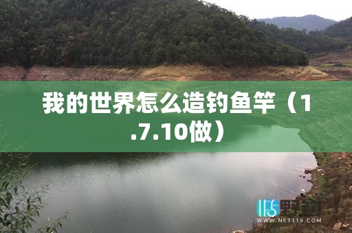 我的世界怎么造钓鱼竿（1.7.10做）