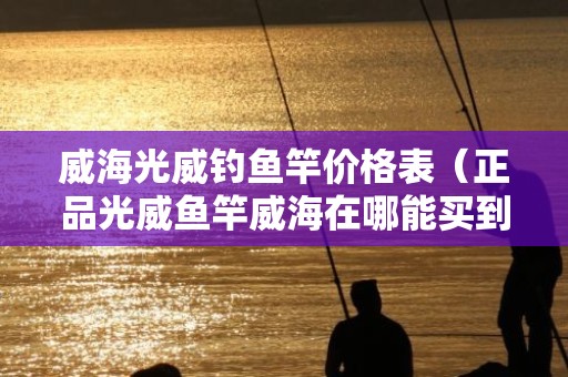 威海光威钓鱼竿价格表（正品光威鱼竿威海在哪能买到）