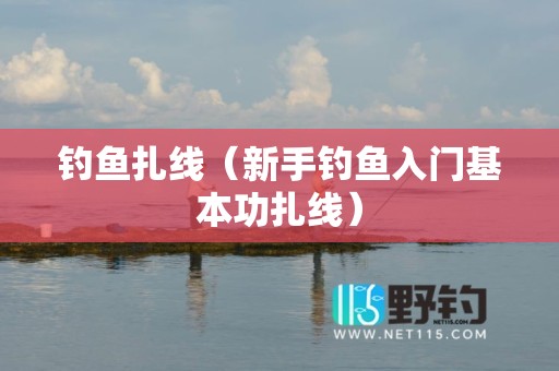 钓鱼扎线（新手钓鱼入门基本功扎线）