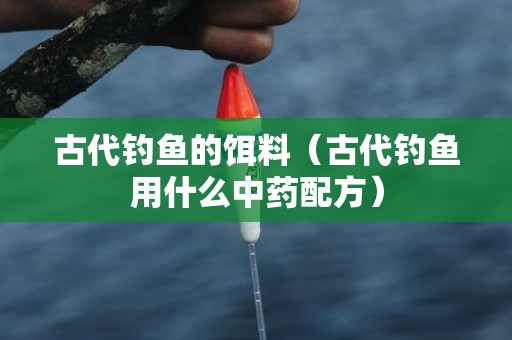 古代钓鱼的饵料（古代钓鱼用什么中药配方）
