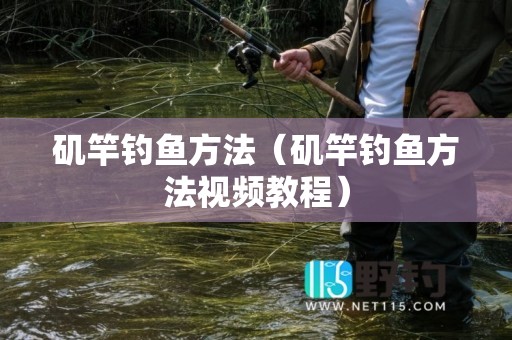 矶竿钓鱼方法（矶竿钓鱼方法视频教程）