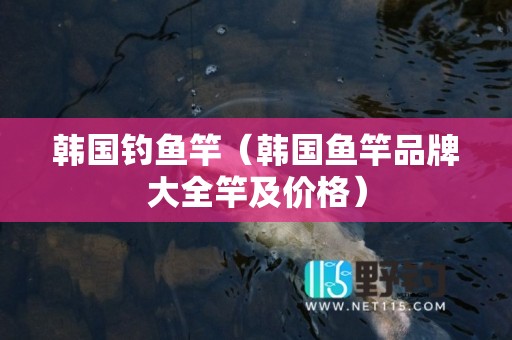 韩国钓鱼竿（韩国鱼竿品牌大全竿及价格）