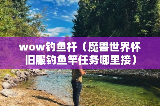 wow钓鱼杆（魔兽世界怀旧服钓鱼竿任务哪里接）
