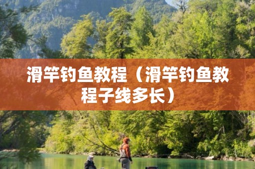 滑竿钓鱼教程（滑竿钓鱼教程子线多长）