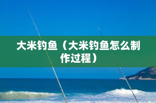 大米钓鱼（大米钓鱼怎么制作过程）