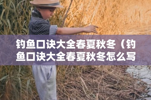 钓鱼口诀大全春夏秋冬（钓鱼口诀大全春夏秋冬怎么写）