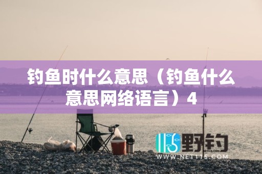 钓鱼时什么意思（钓鱼什么意思网络语言）4