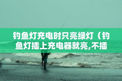 钓鱼灯充电时只亮绿灯（钓鱼灯插上充电器就亮,不插就不亮）