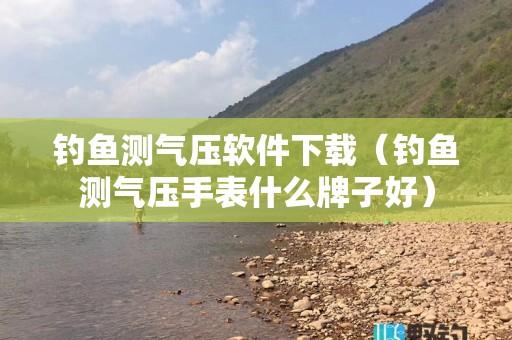 钓鱼测气压软件下载（钓鱼测气压手表什么牌子好）