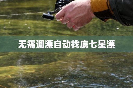 无需调漂自动找底七星漂