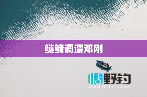 鲢鳙调漂邓刚