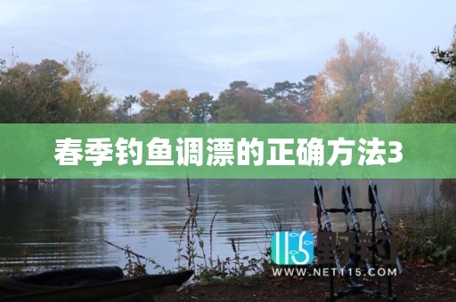 春季钓鱼调漂的正确方法3